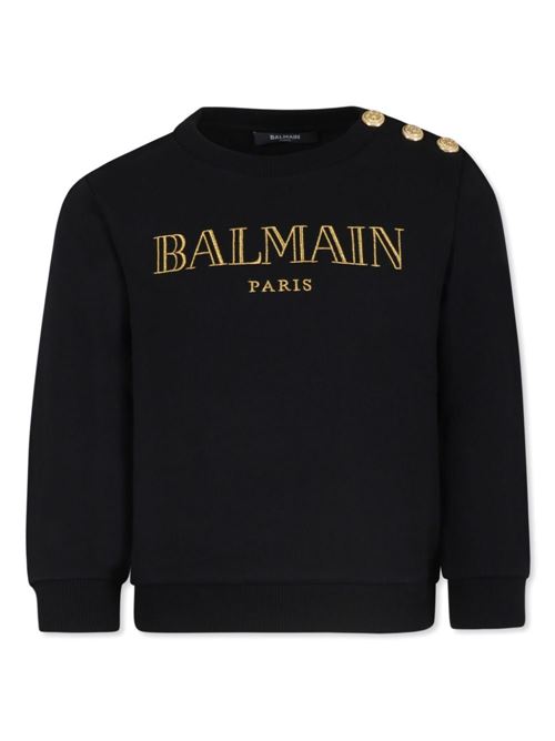 Felpa bambina girocollo BALMAIN Kids | BV4B10Z0081930OR